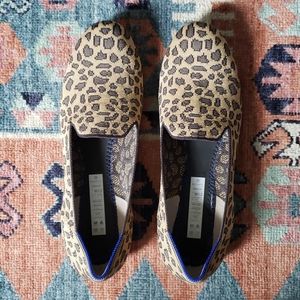 Rothy's leopard print loafers
